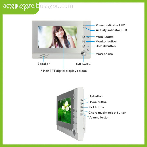 Wired Color Two Way Video Intercom System